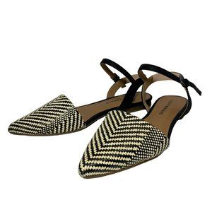 Lucky Brand -- Black/Tan Woven Women's Flats Size 9.5